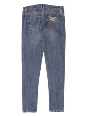 ELISABETTA FRANCHI Womens Skinny Jeans W28 L30 Blue Cotton